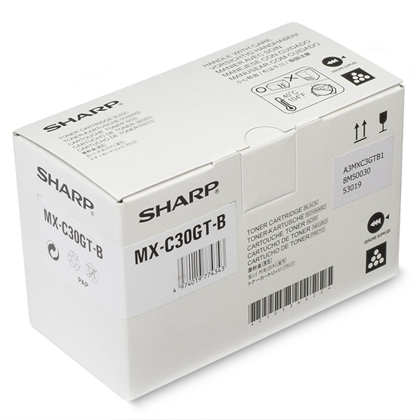 Sharp MX-C30GTB black toner (original Sharp) MXC30GTB 082722 - 1