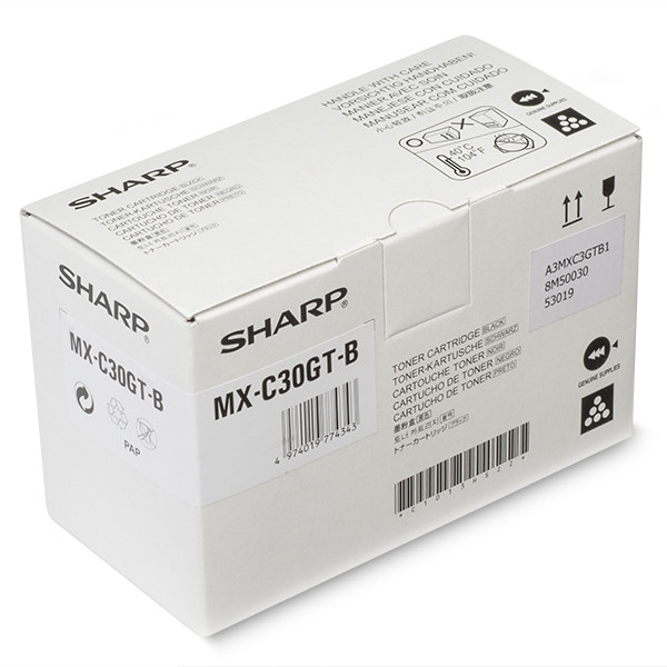 Sharp MX-C30GTB black toner (original Sharp) MXC30GTB 082722 - 1