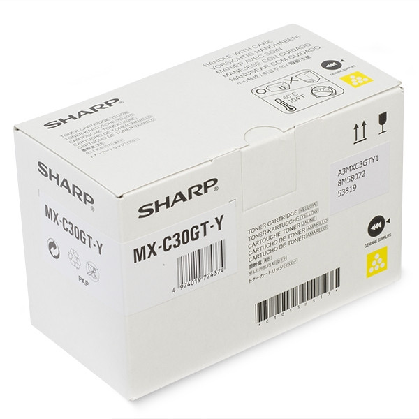 Sharp MX-C30GTY yellow toner (original Sharp) MXC30GTY 082728 - 1