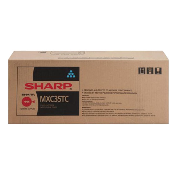 Sharp MX-C35TC cyan toner (original Sharp) MXC35TC 082924 - 1