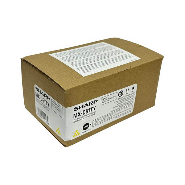 Sharp MX-C51TY yellow toner (original Sharp) 038928 - 1