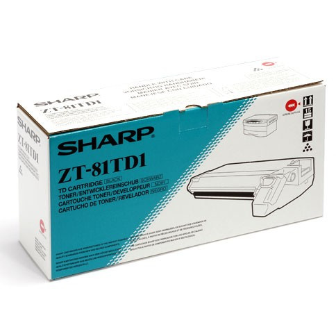 Sharp ZT-81TD1 black toner (original Sharp) ZT-81TD1 082060 - 1