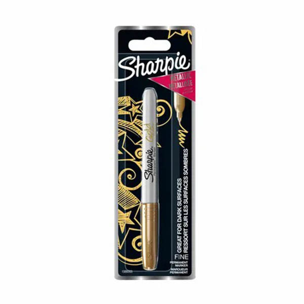 Sharpie | Fine tip permanent marker | metallic gold 424492 - 1