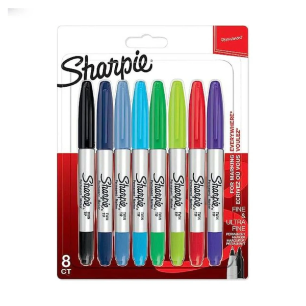Sharpie | Twin tip permanent marker | assorted colours | 8-pack 520066 - 1