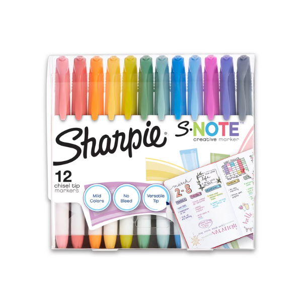 Highlighters | assorted colours | Sharpie S-Note | 12-pack 520070 - 1