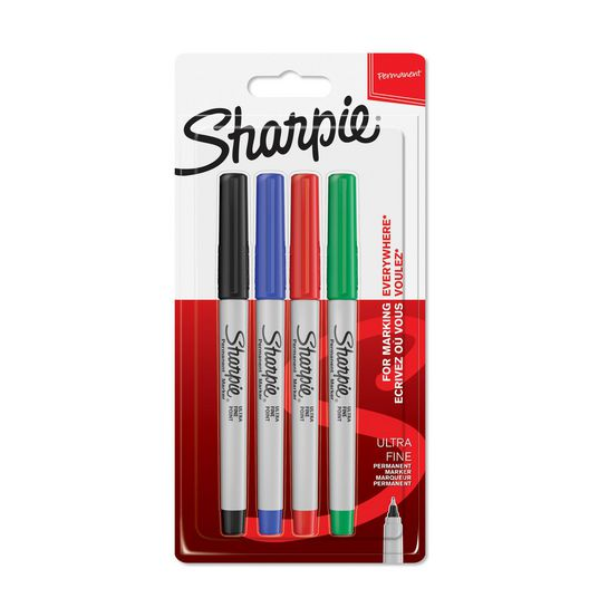 Sharpie assorted ultra fine permanent marker (4-pack) 520054 - 1