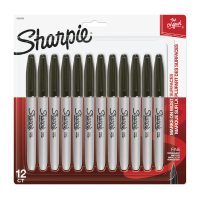 Sharpie black fine tip permanent marker (12-pack) 520061