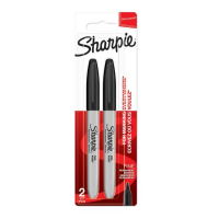Sharpie black fine tip permanent marker (2-pack) 520059