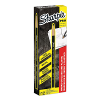 Sharpie black peel-off china wax marker (12-pack) 520076