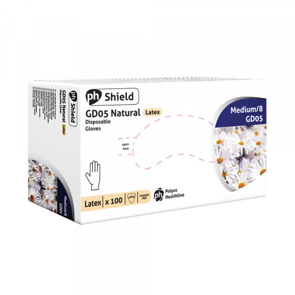 Shield GD05 powder-free disposable gloves, medium (100-pack) GD05 299250 - 1