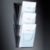 Brochure holder for wall (A4) | 3 compartments | Sigel 208708 - 1