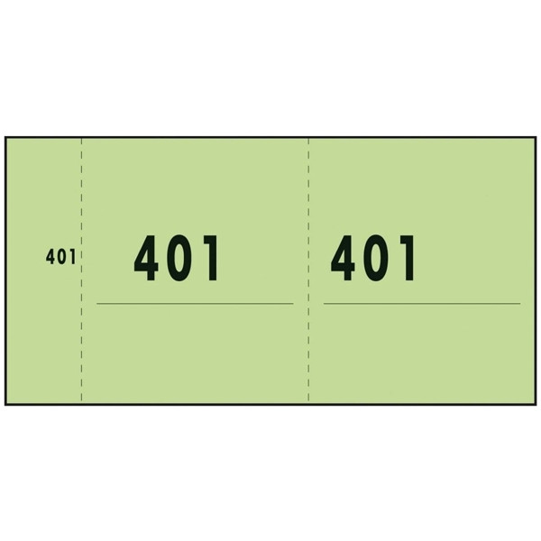 Sigel Expres green 1-1000 number pad (10 pads of 100 sheets) 76153 208550 - 1