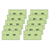 Sigel Expres green 1-1000 number pad (10 pads of 100 sheets) 76153 208550 - 2