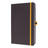 Notebook lined A5 | dark grey | Sigel Linescape | 88 sheets