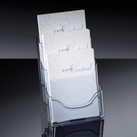 Sigel acrylic A5 brochure holder with 3 compartments SI-LH132 208706