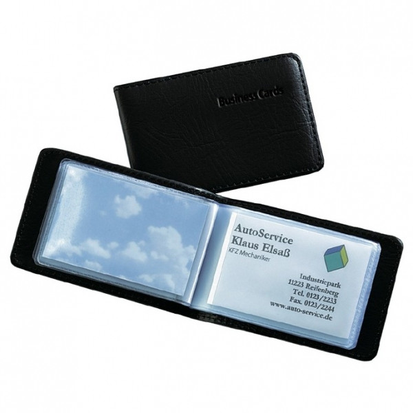 Sigel black business card folder (40 cards) SI-VZ170 208582 - 1
