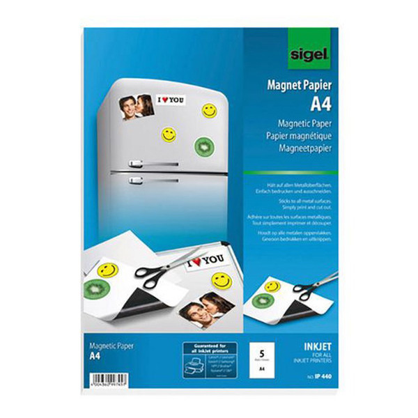 Sigel magnetic A4 matte paper (5 sheets) ip440 208927 - 1