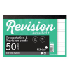 Silvine CR50 white revision card notepad (50-pack)  068808