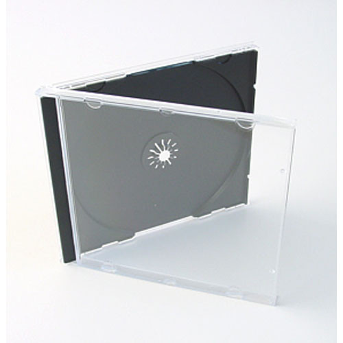 Single CD case + black tray (100-pack)  050020 - 1