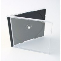 Single CD case + black tray (100-pack)  050020