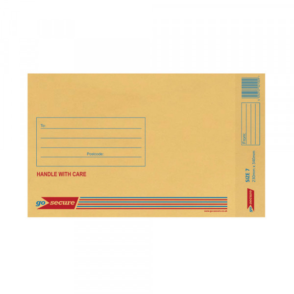 Size 7 padded envelope 230 x 340mm | brown peel and seal | Go Secure ML10054 | 50-pack 245203 - 1