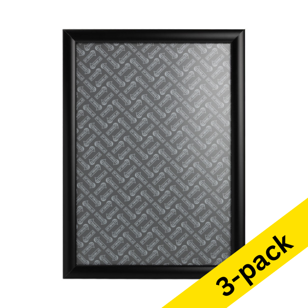 Snap frame (A3) | black aluminium | 123ink | 3-pack 302555 - 1