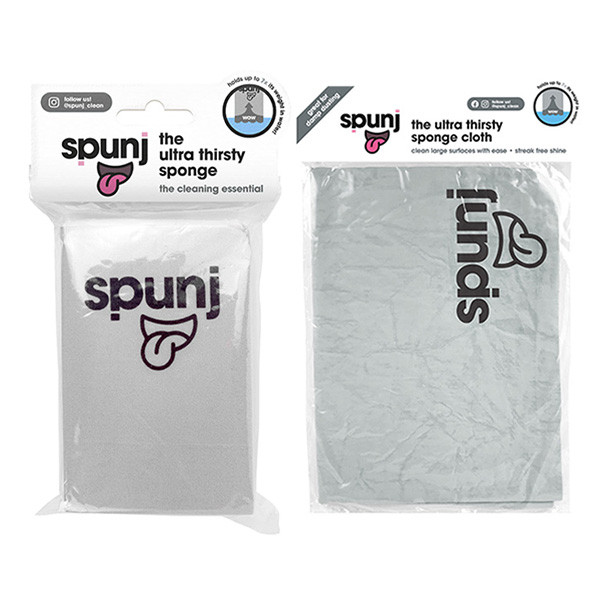 Spunj Grey Ultra Absorbent Cloth + Sponge  SSP00009 - 1