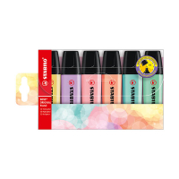 Stabilo BOSS assorted pastel highlighters (6-pack) 206130
