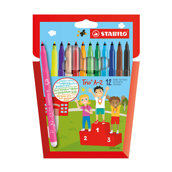 Felt-tip pen set | Stabilo Trio A-Z | 12-pack 206284 - 1
