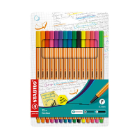 Fineliner | 0.4mm | assorted | Stabilo Point 88 | 15-pack 206151