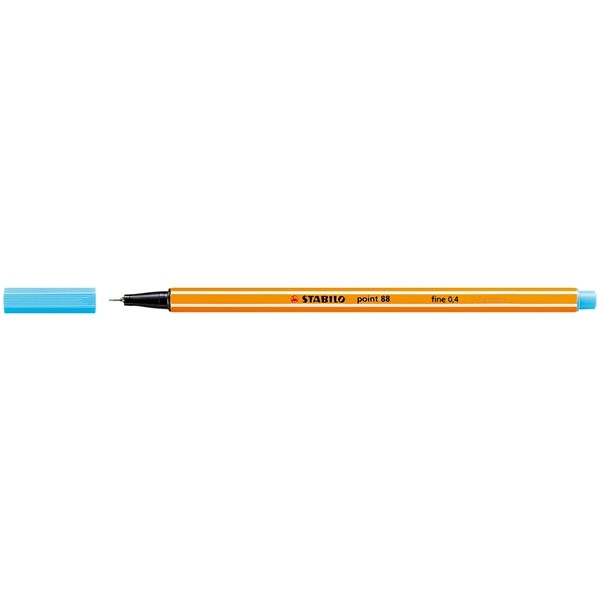 Fineliner | 0.4mm | azure blue | Stabilo point 88 200056 - 1