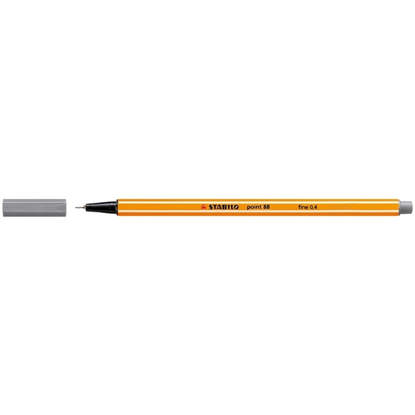Fineliner | 0.4mm | dark grey | Stabilo point 88 200066 - 1