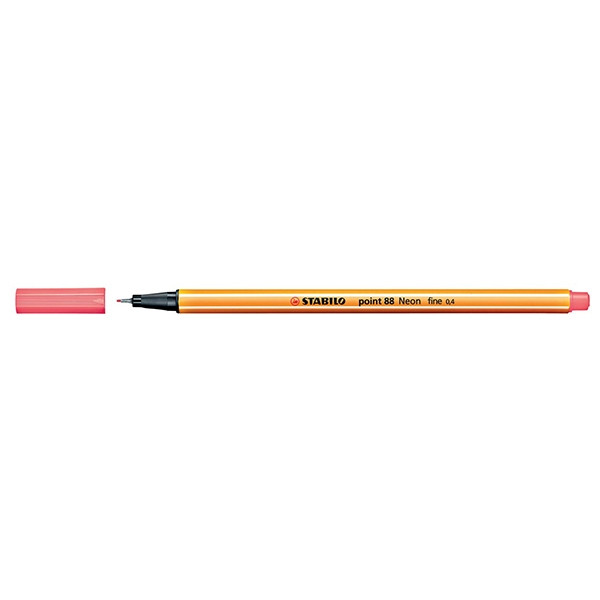 Fineliner | 0.4mm | fluorescent pink | Stabilo point 88 200071 - 1