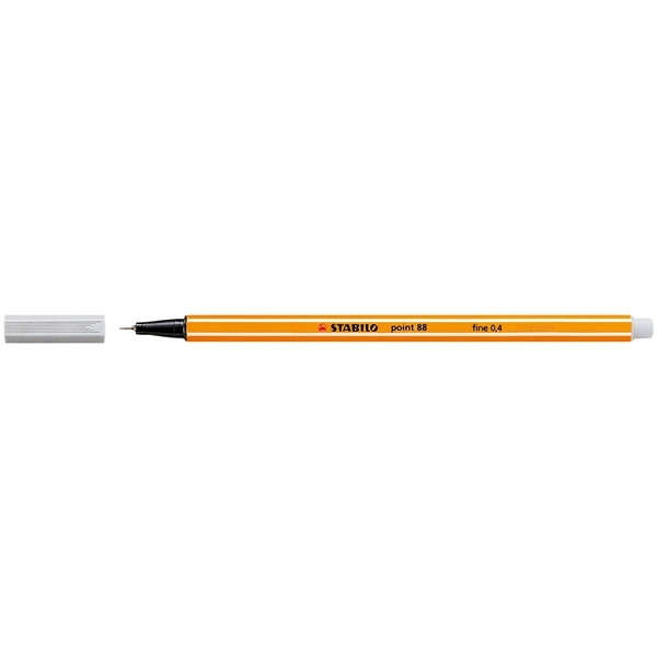 Fineliner | 0.4mm | light grey | Stabilo point 88 200064 - 1