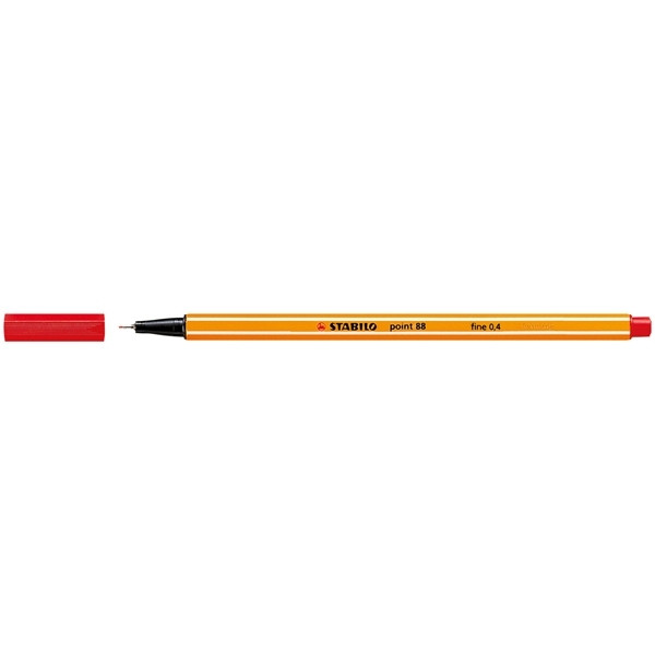 Fineliner | 0.4mm | red | Stabilo Point 88 200020 - 1