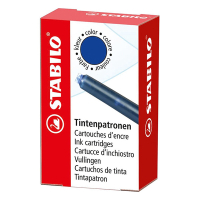 Fountain pen refill | medium blue | Stabilo beCrazy! | 6-pack 200238