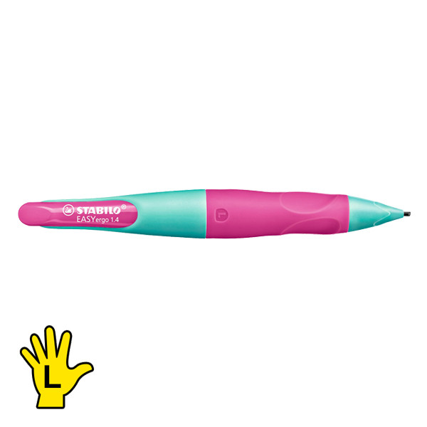 Mechanical pencil HB | left-handed | 1.4mm | turquoise/pink | Stabilo Easy Ergo 200114 - 1