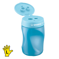 Pencil sharpener (left-handed) | Stabilo Easy Blue Ergonomic 200110