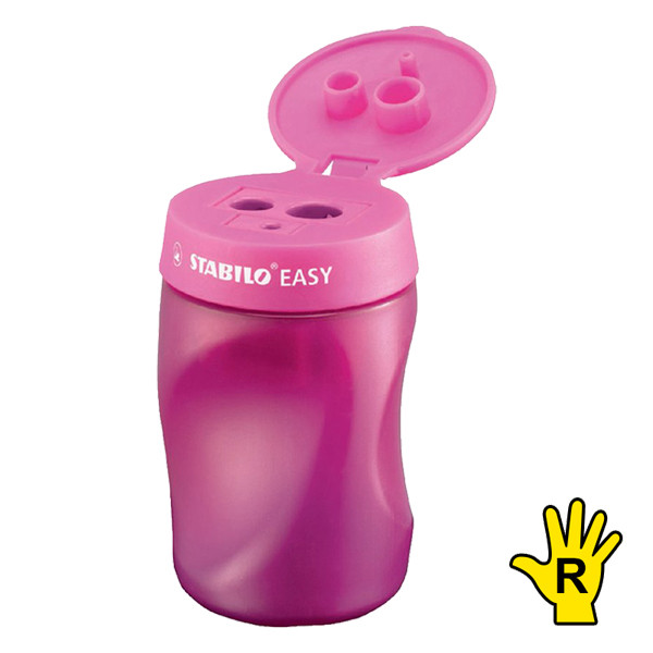 Pencil sharpener (right-handed) | Stabilo Easy Pink Ergonomic 200111 - 1