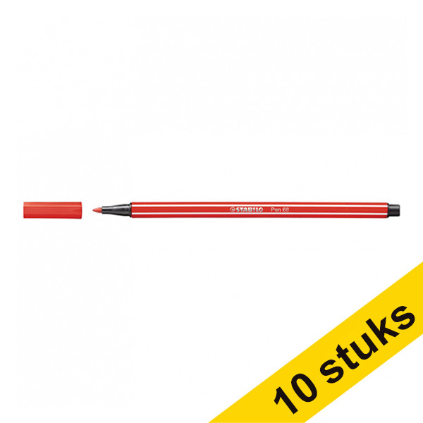 Stabilo Point 68 carmine red felt-tip pen (10-pack) 200241 - 1