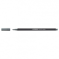 Stabilo Point 68 metallic silver felt tip pen 68-805 200186