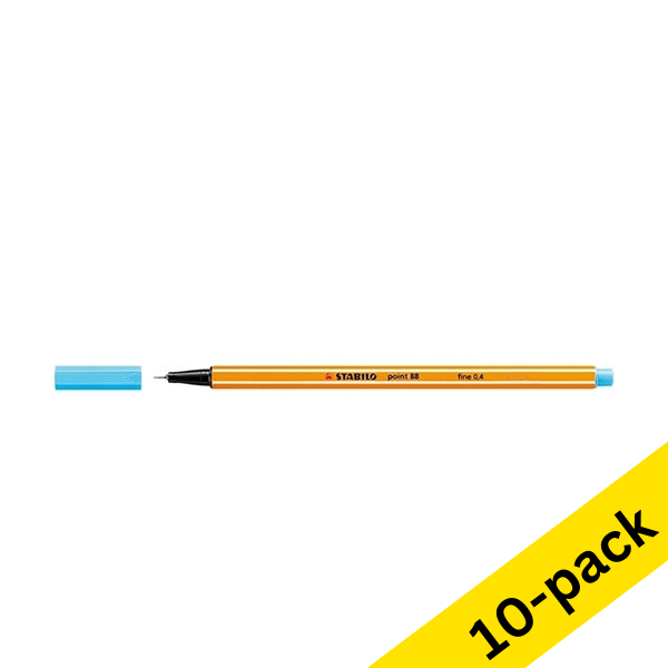 Stabilo Point 88 azure blue fineliner (10-pack) 200226 - 1