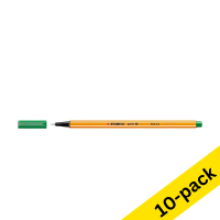 Stabilo Point 88 dark green fineliner (10-pack)