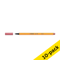Stabilo Point 88 fluorescent red fineliner (10-pack)
