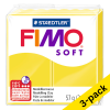​​​​​​​​​​​​​​Clay 57g | lemon yellow | Fimo Soft | 3-pack 424708 - 1