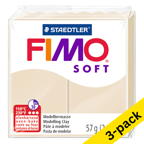 ​​​​​​​​​​​​​​Clay 57g | sahara | Fimo Soft | 3-pack 424706 - 1