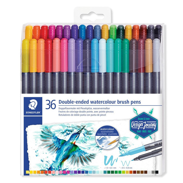 Staedtler 3001 double tip watercolour markers (36-pack) 3001TB36 209509 - 1
