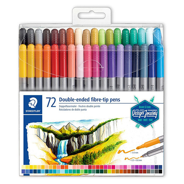 Staedtler 3200 double felt-tip pens (72-pack) 209518 - 1