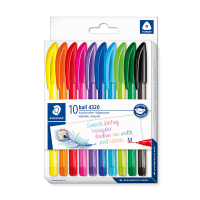 Ballpoint pen | assorted | Staedtler 4320 | 10-pack 209628