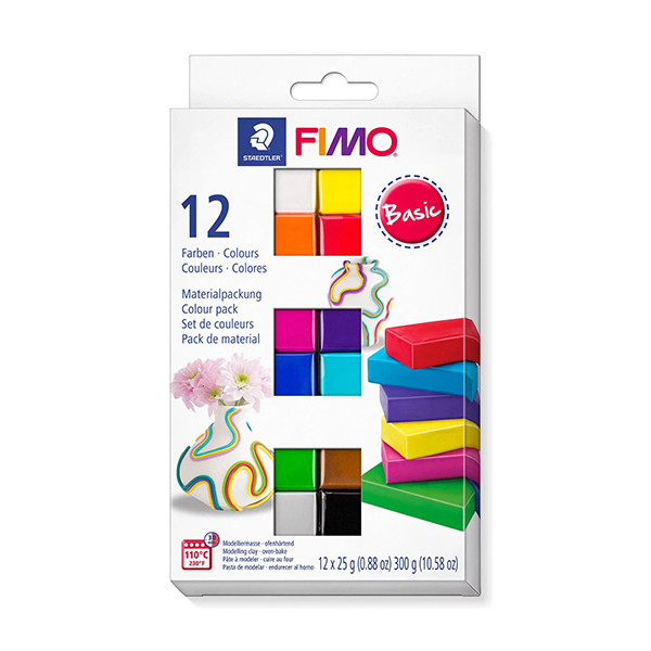 Basic colours clay set | Fimo Soft | 12-pack 209646 - 1